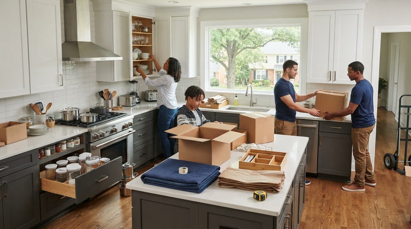 Professional Unpacking Services in Vienna, VA: Kitchen Setup Checklist