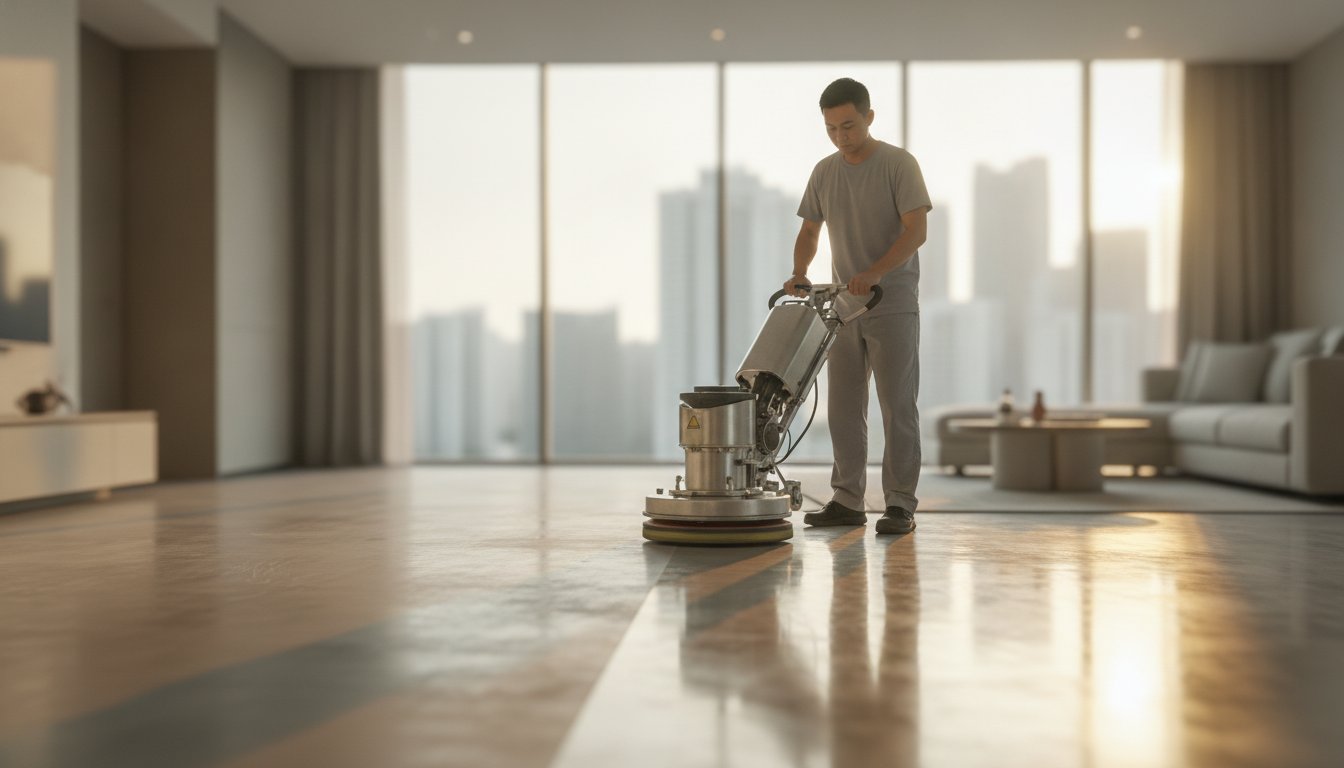 Professional Vinyl Floor Polishing Service Singapore: The 2026 Restoration Guide