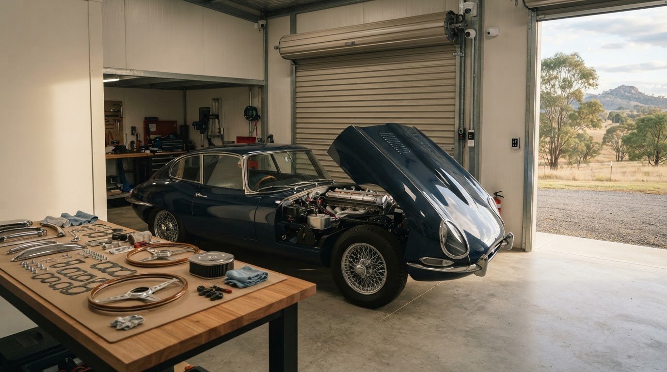 Project car storage in Tenterfield, with rental charges and secure access