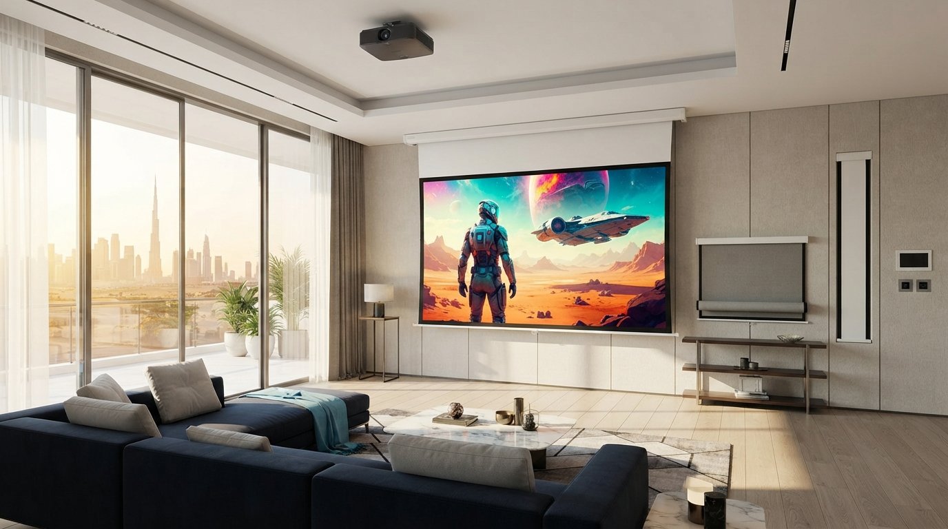 Projector Screen Price in the UAE: 2026 Buyer's Guide to Cinema Tech
