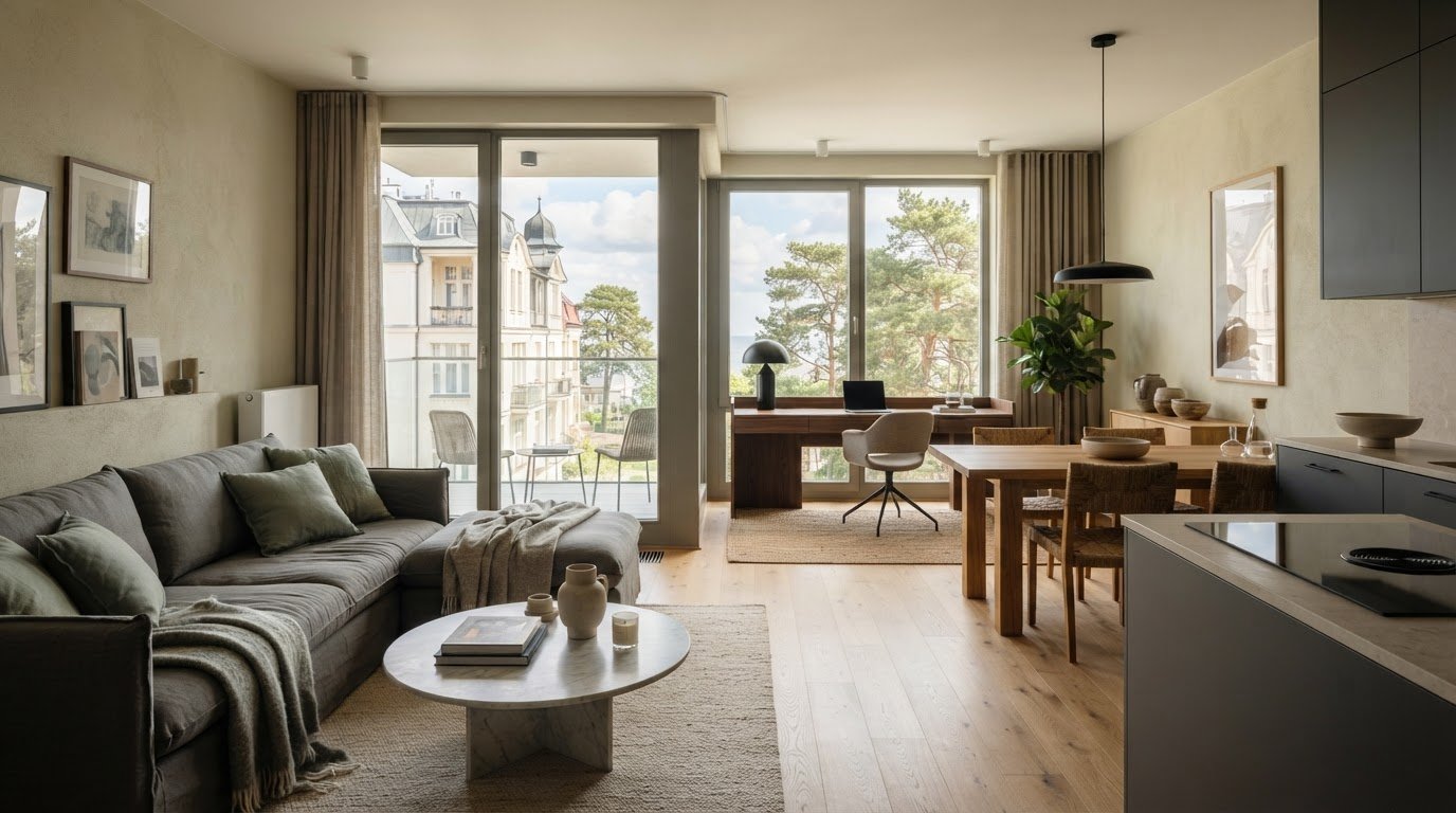 Projektowanie apartamentów Sopot: projekt dopasowany do celu lokalu