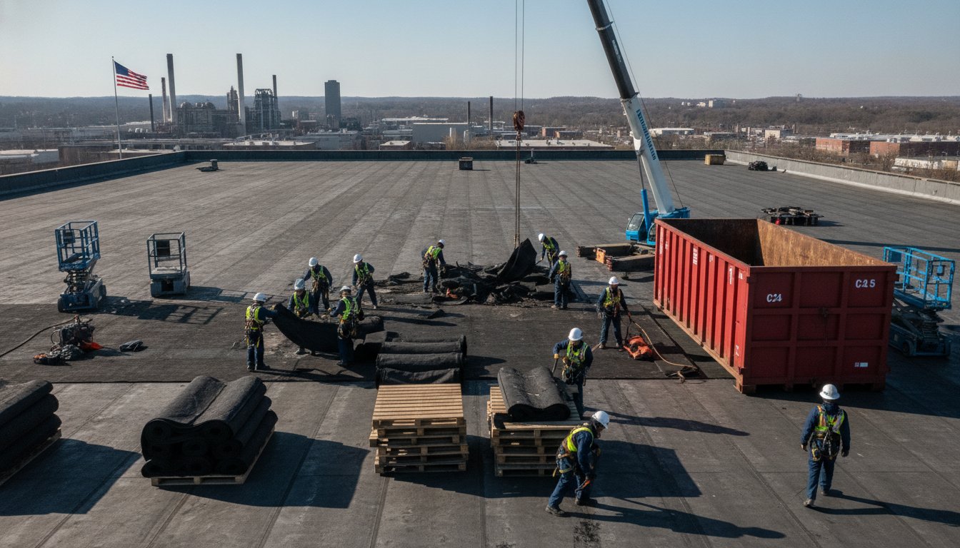 Property Clearance in Professional Roofing: Industrial Debris Logistics