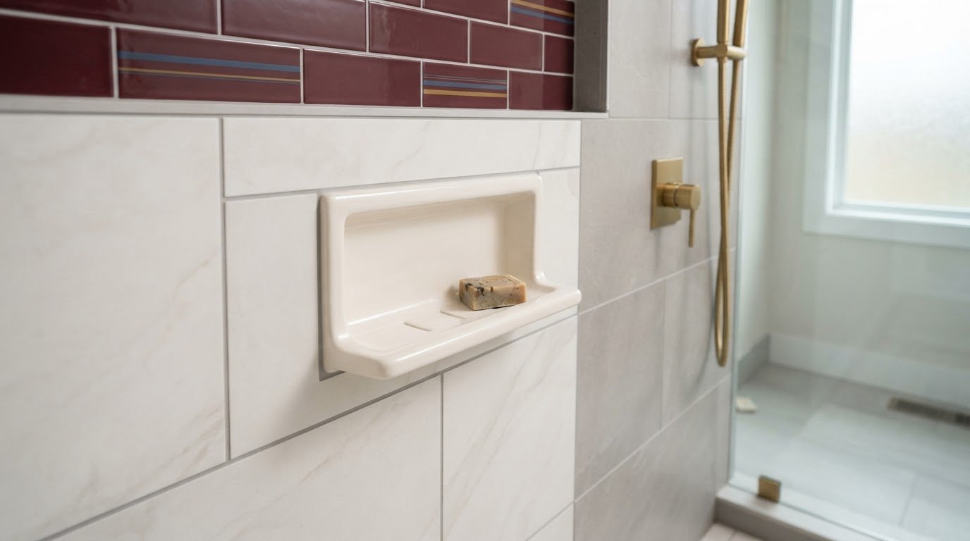 PSC Soap Dish: Premium Ceramic Tile Fixtures