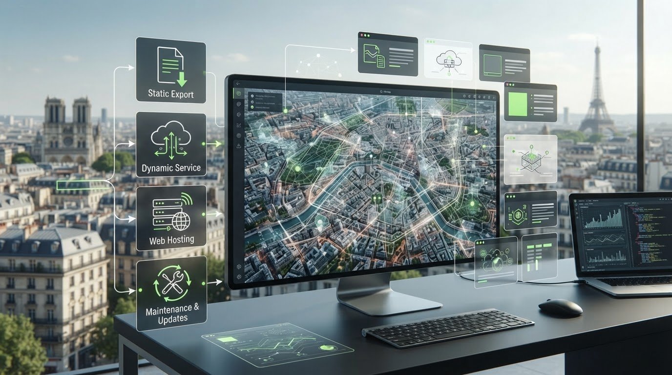 Publication web avec QGIS : choisir la méthode et publier une carte