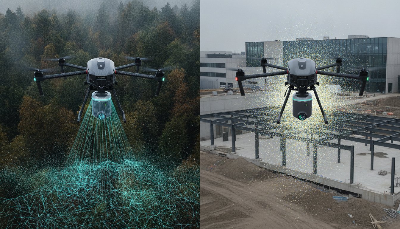Puntenwolk genereren drone: kies uit Fotogrammetrie of Lidar