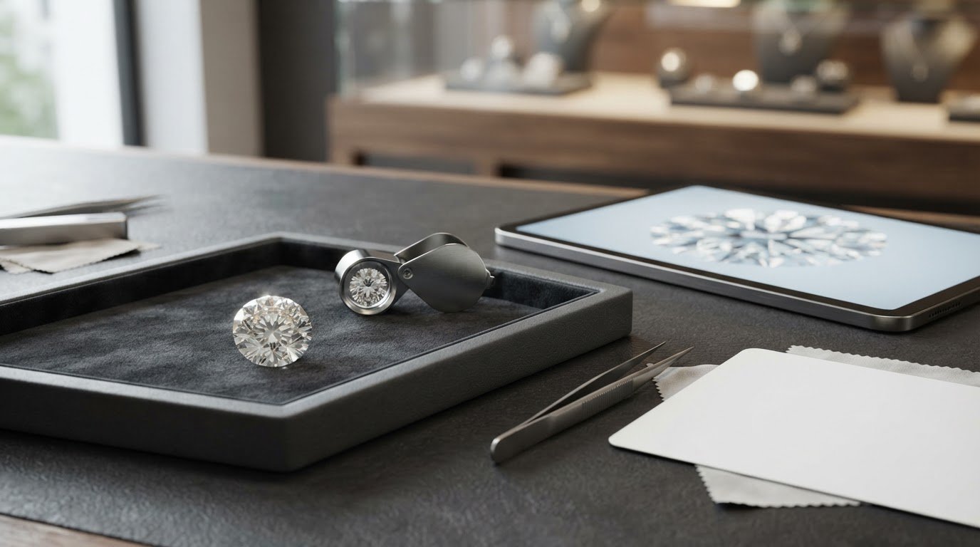 Purchasing loose stones online vs Shane Co diamond selection