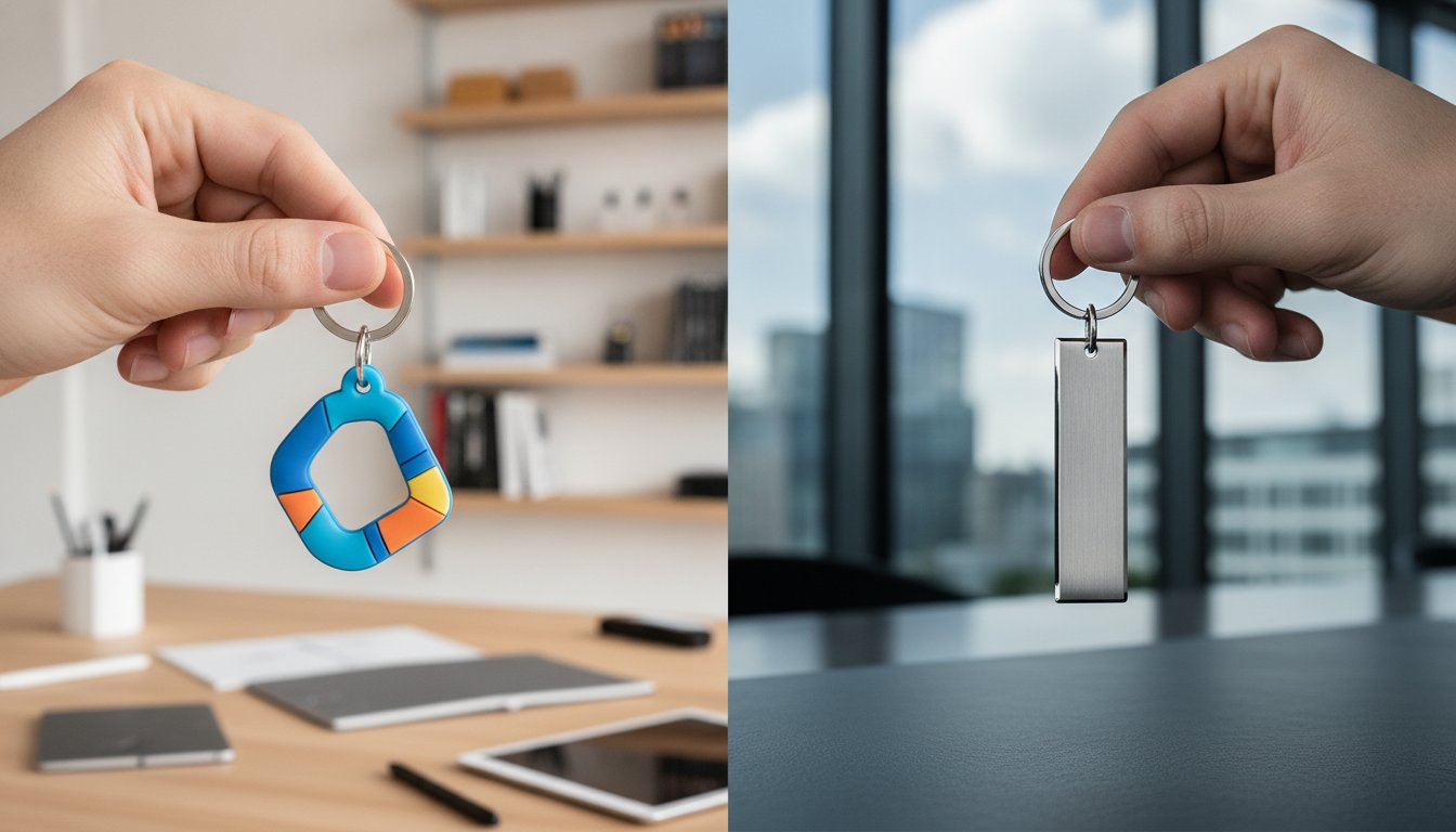 PVC vs. Metall Schlüsselanhänger: Welches Material passt zu Ihrer Marke?