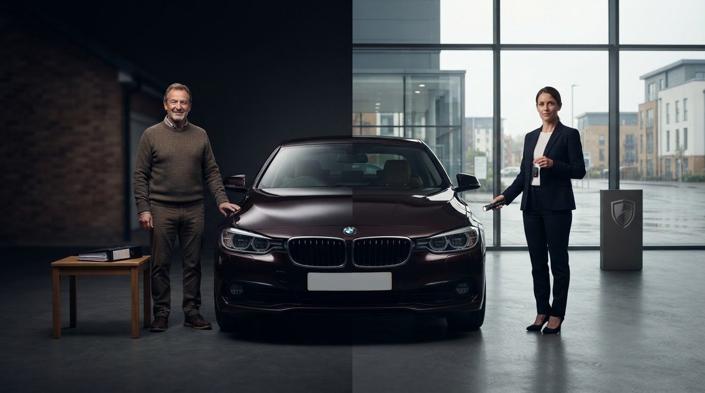 Questions for a private car seller vs dealer: compare price and protections