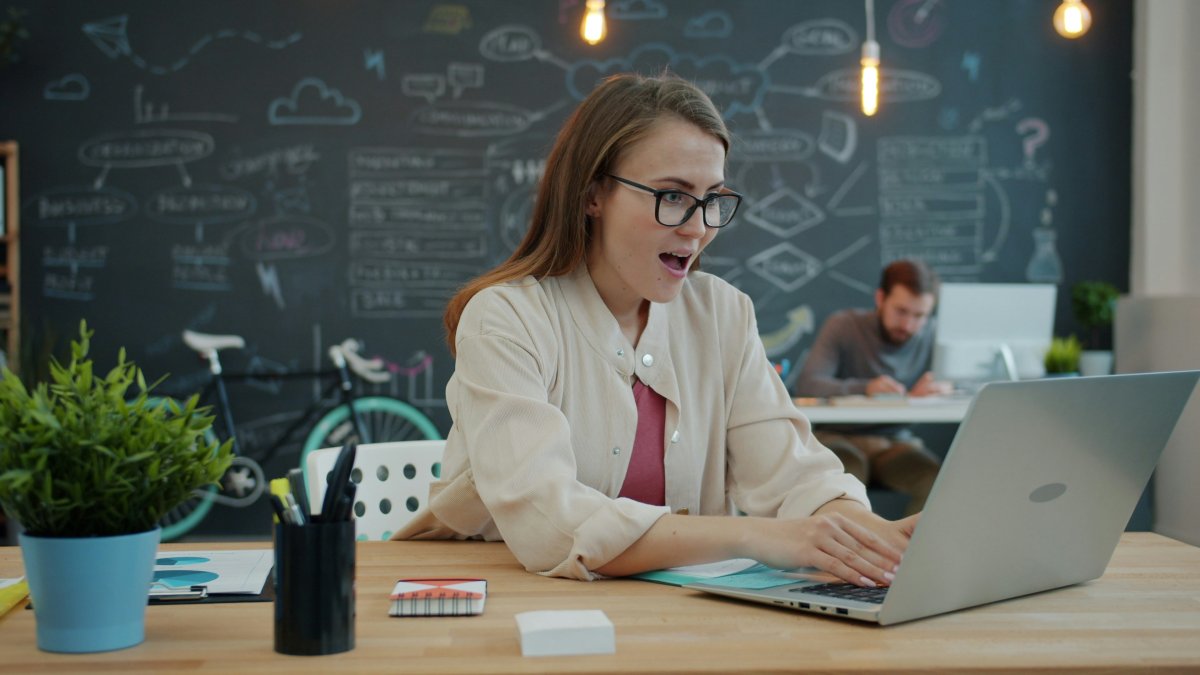 Girl doing reasoning tests online