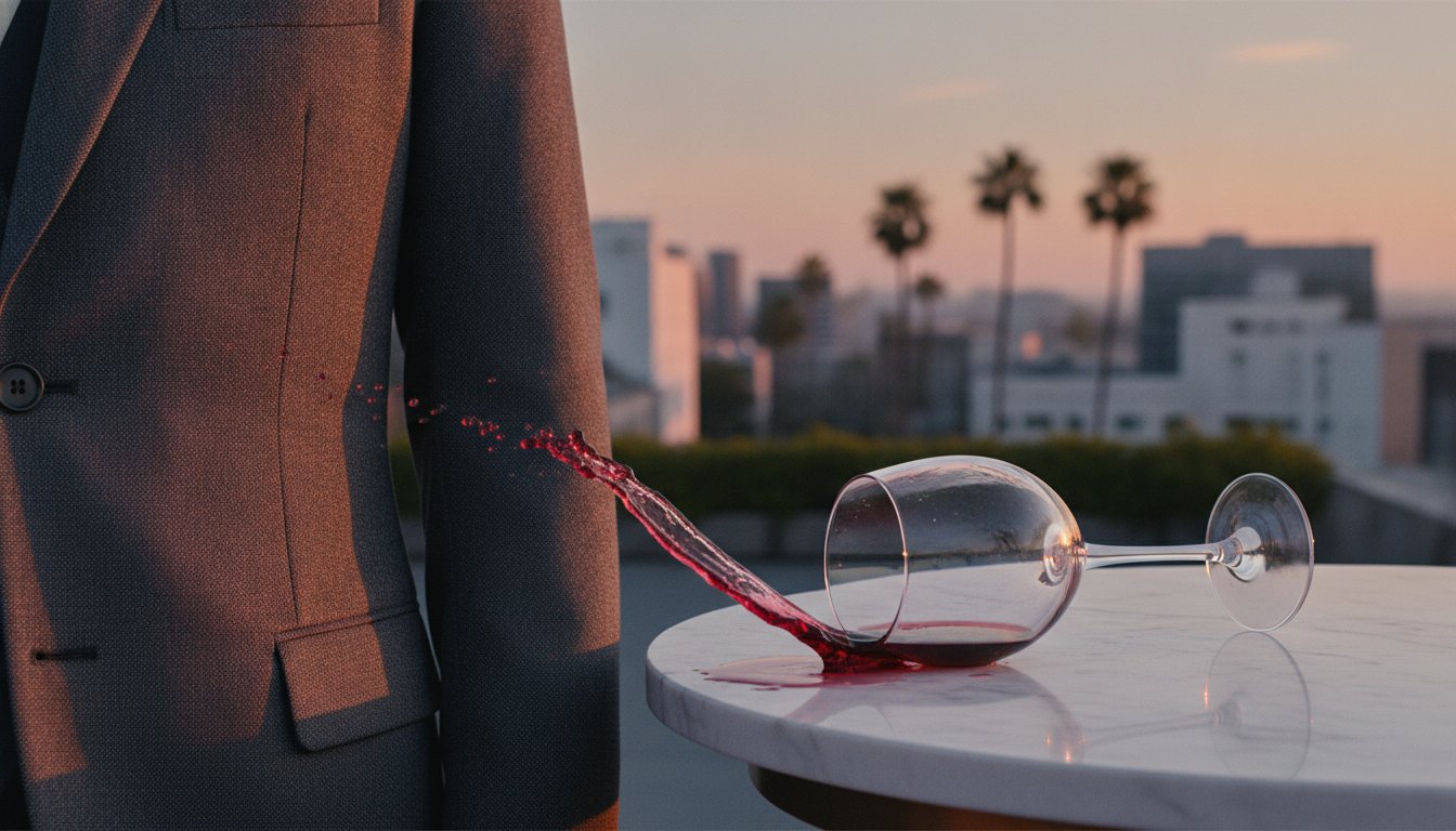 Red Wine Stain on Suit Jacket? Your West Hollywood Emergency Guide