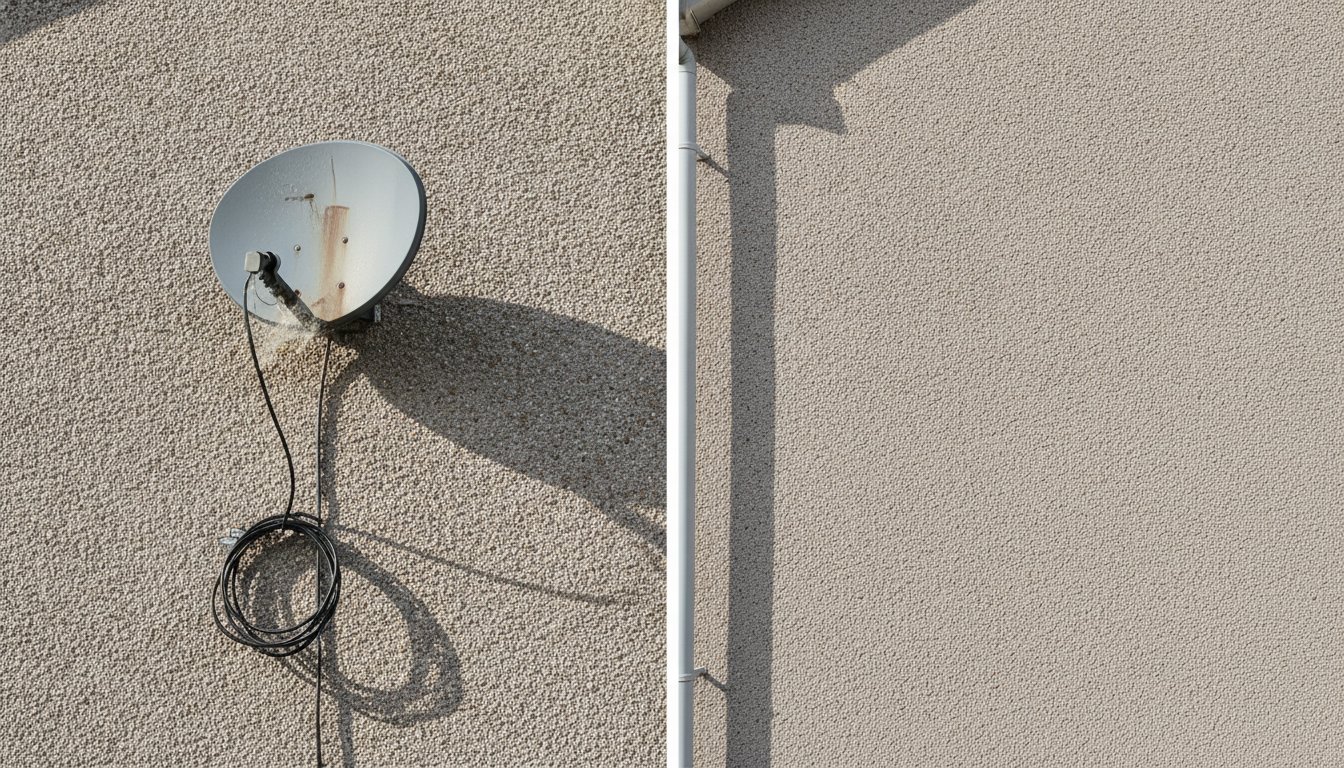 Removing a Dish from a Pebble Dash Wall: A Guide to Damage-Free Removal