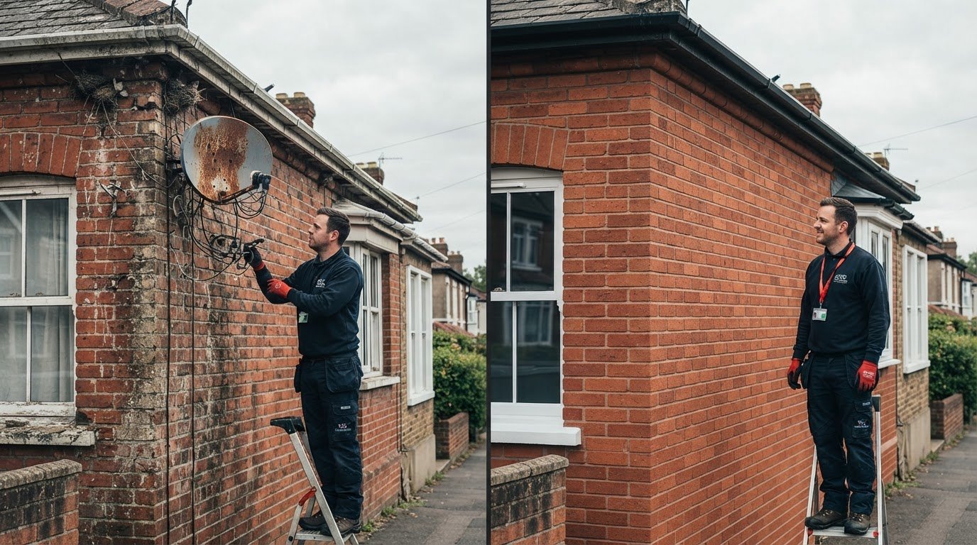 Removing a Rusted Satellite Dish: How to Repair the Wall Afterwards