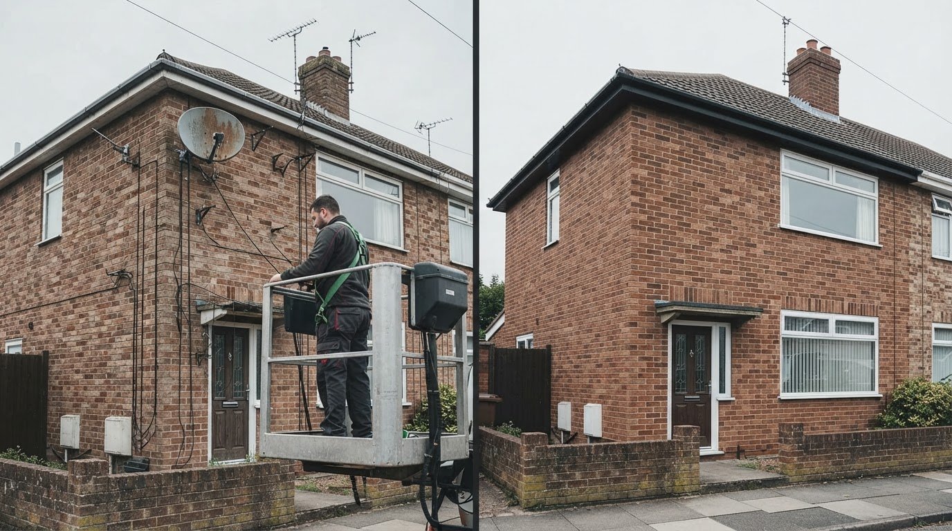 Removing a Satellite Dish Before Selling Your House: A UK Checklist