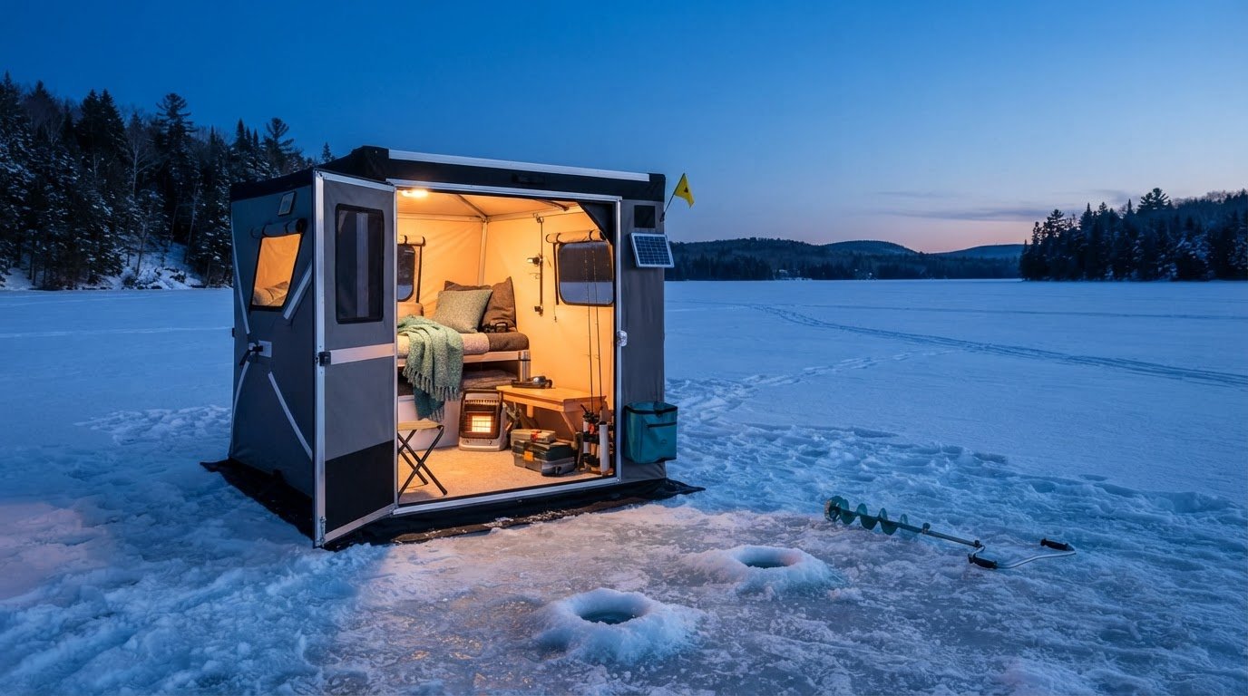 Rent an Ice Fishing Shanty for Your Fishing Stay