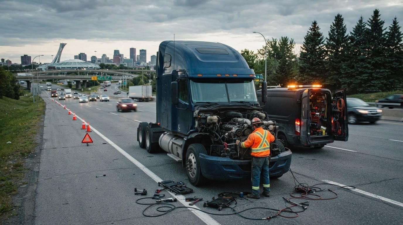 Réparation de camion lourd sur la route : Guide d'urgence et dépannage mobile