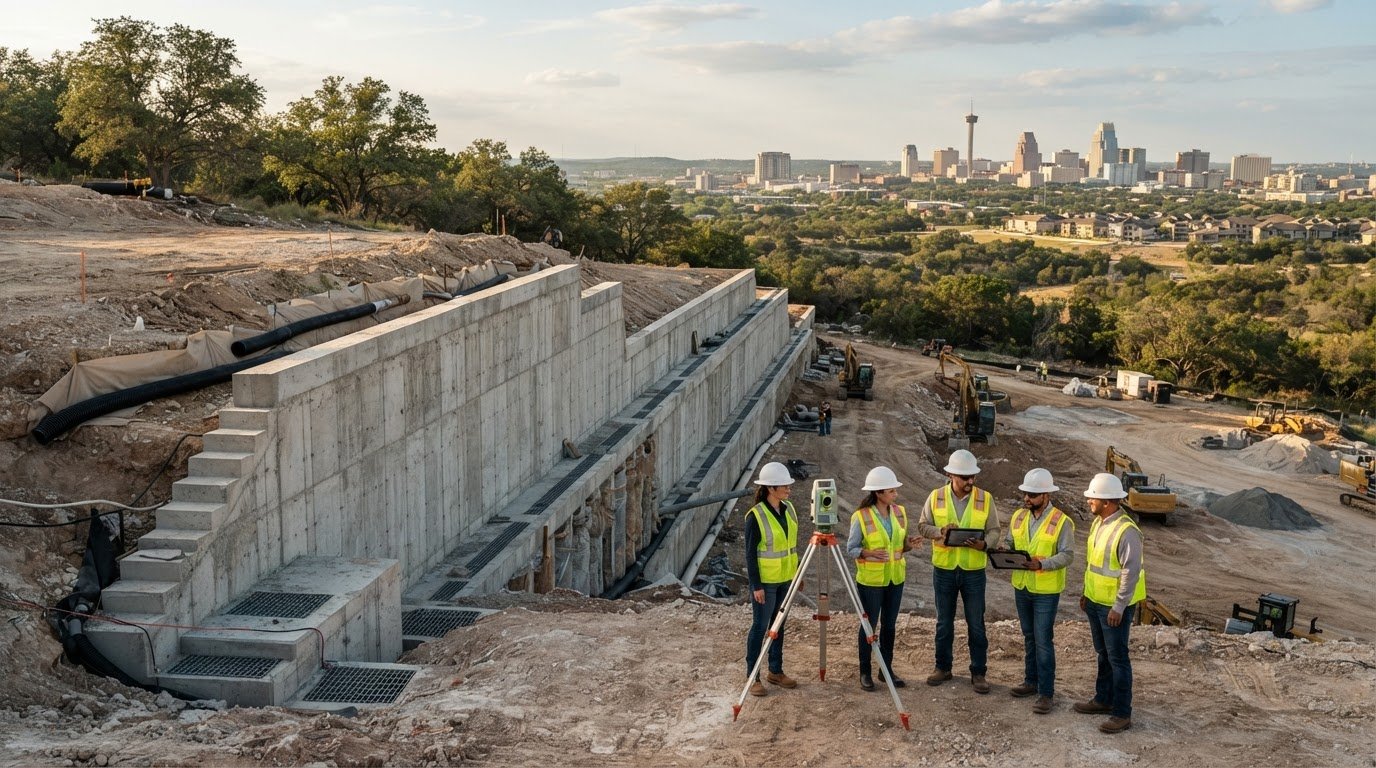 Retaining Wall Construction in San Antonio: A Commercial Buyer’s Guide