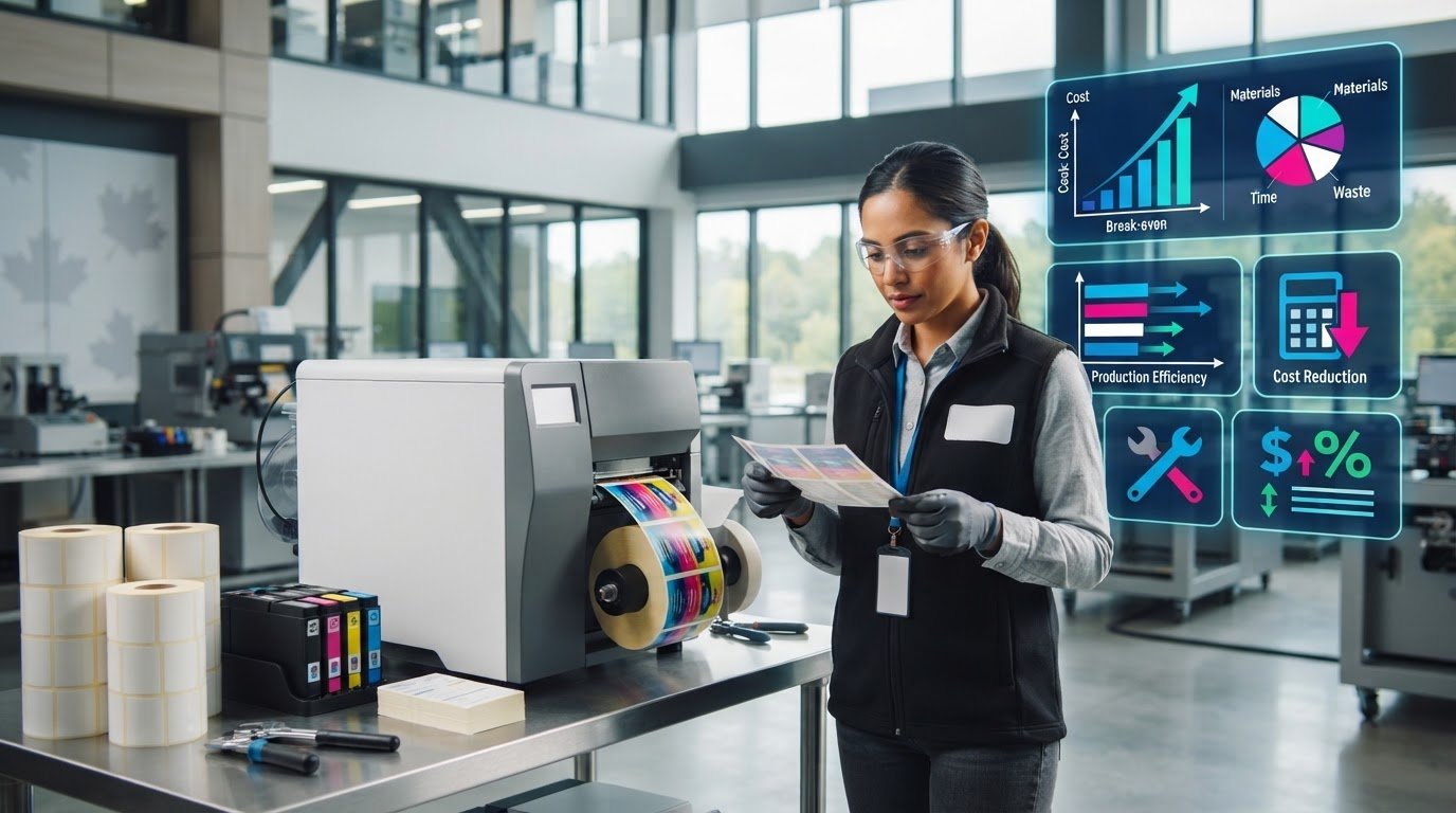 ROI Calculator for In-House Colour Label Printing in 2026