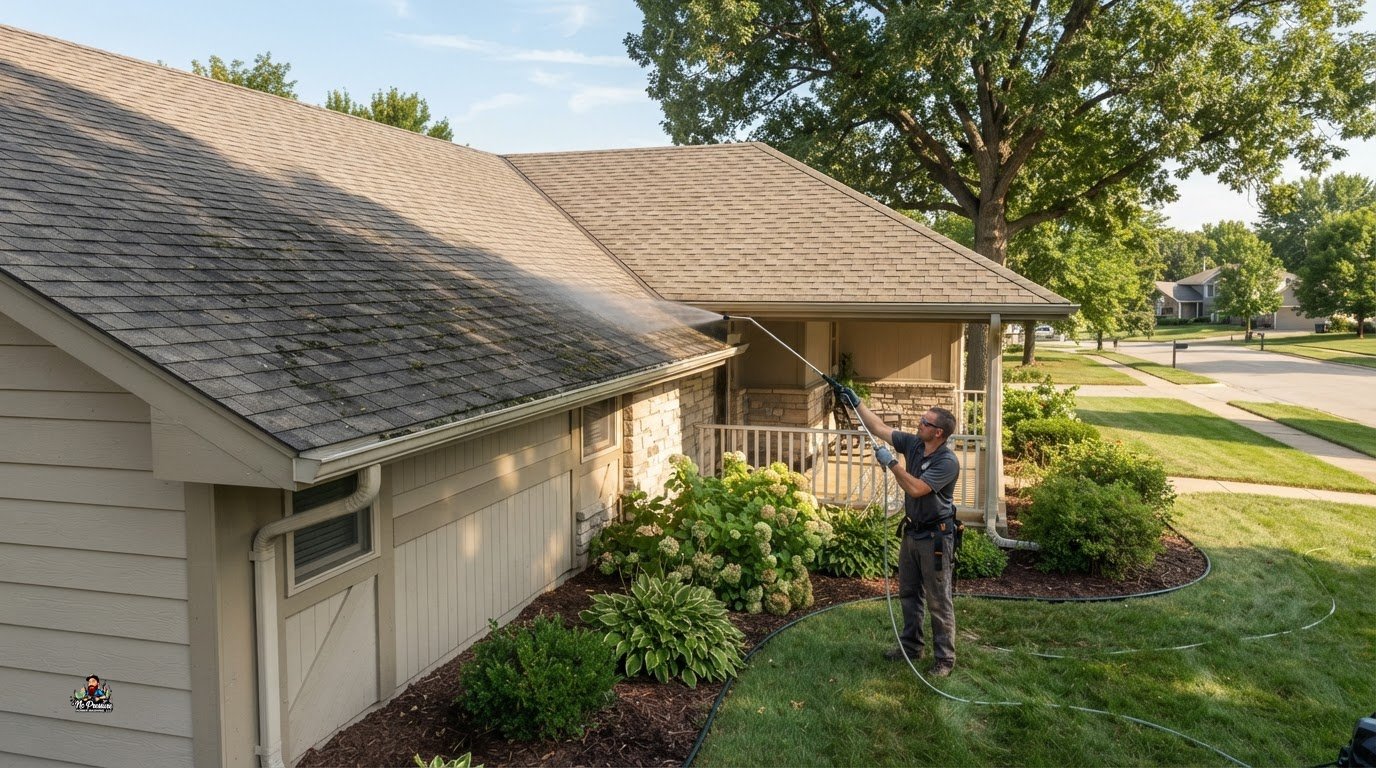 Roof Algae Removal in Papillion: A Safer Approach for Your Roof