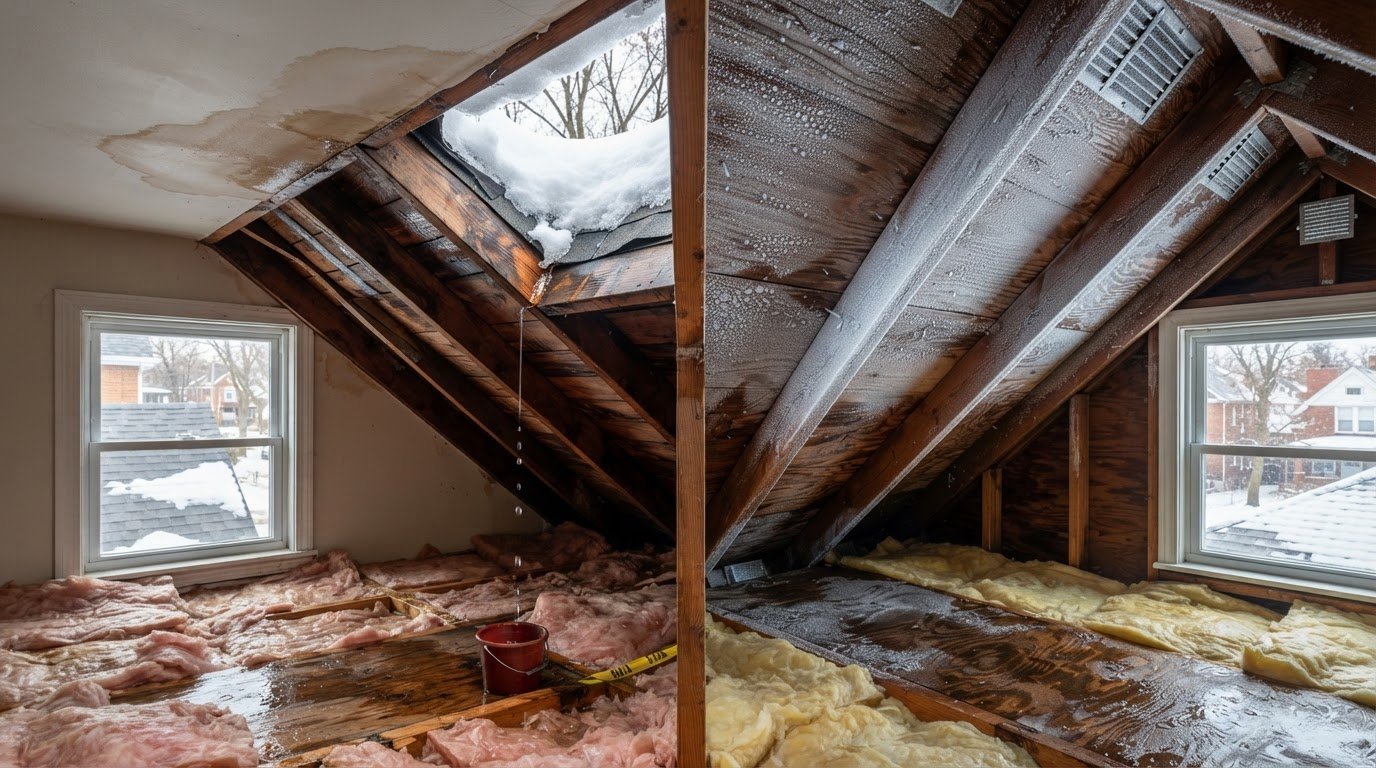 Roof Leak or Condensation? How to Tell the Difference