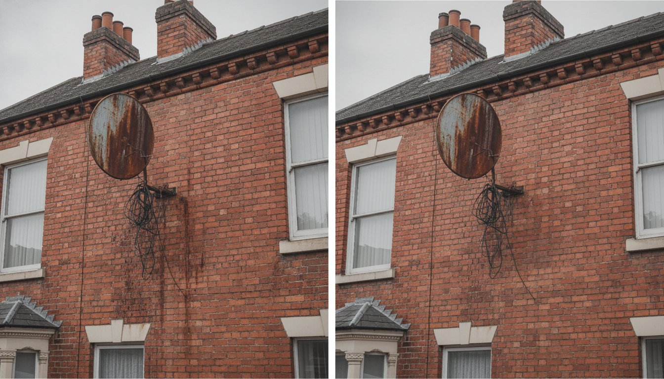 Satellite Dish Removal Case Study: Restoring Property Aesthetics in Liverpool and Across the UK