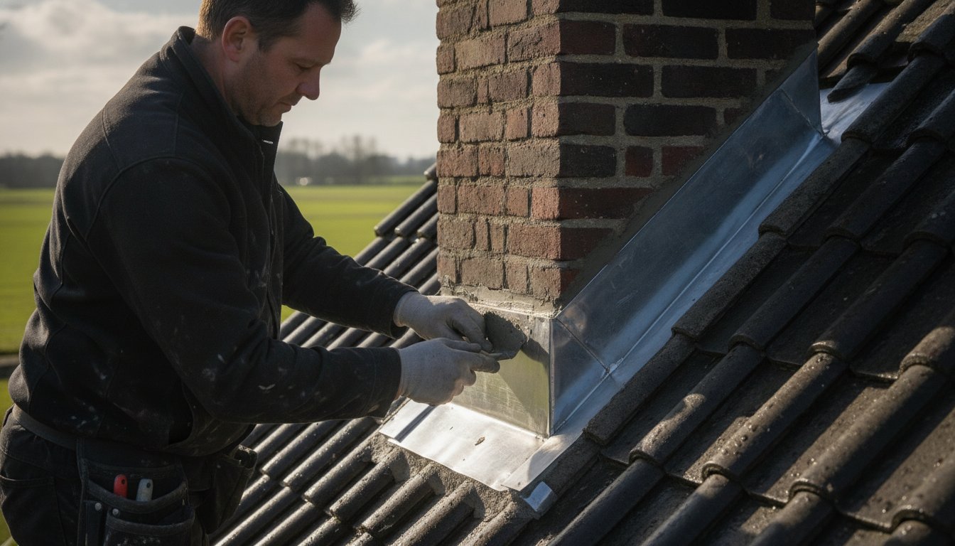 Schoorsteen lekkage verhelpen: zo krijg je jouw dak weer waterdicht