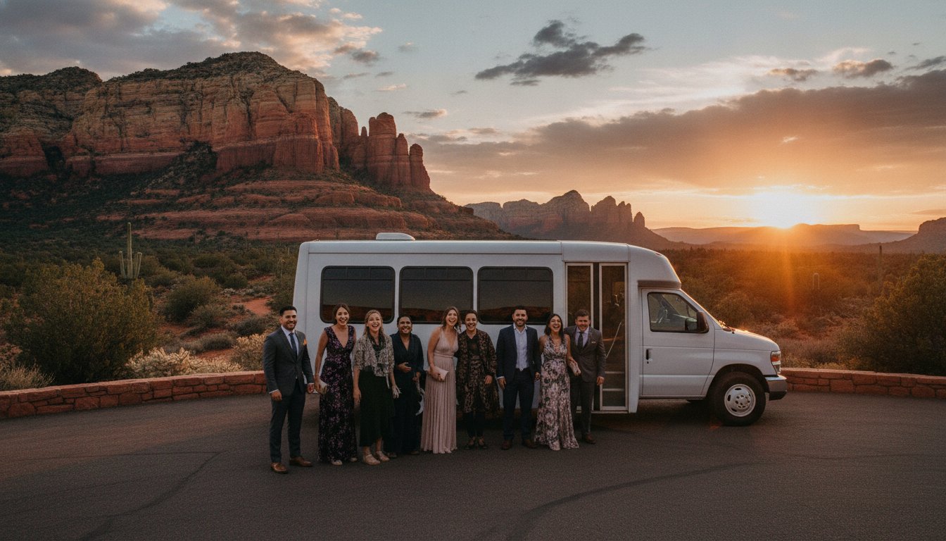 Sedona Wedding Shuttle Service: The 2026 Guide to Seamless Guest Logistics