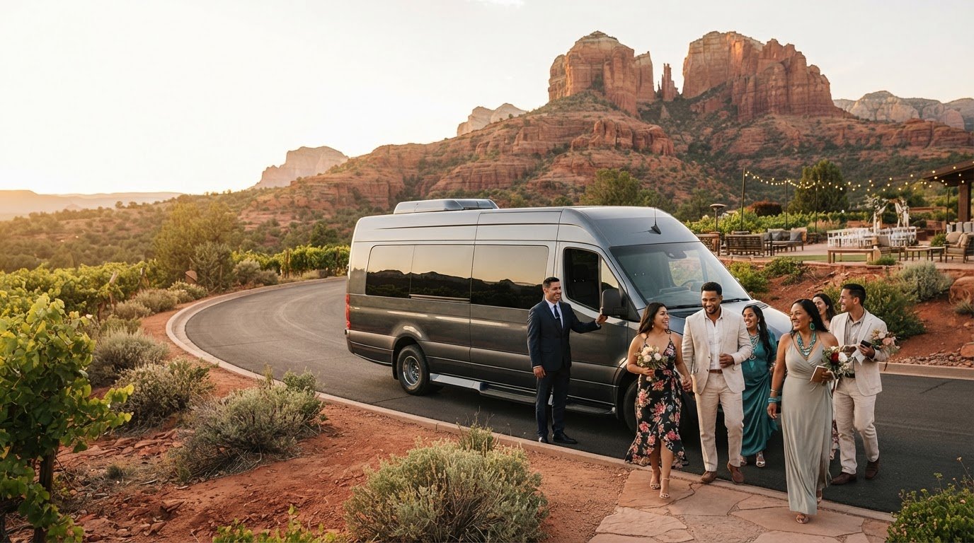 Sedona Wedding Shuttle Service: The 2026 Guide to Seamless Guest Logistics