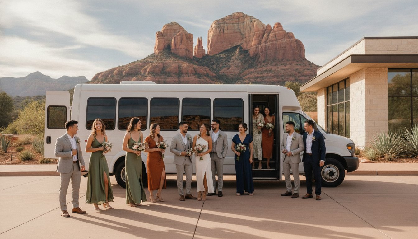Sedona Wedding Transportation: The 2026 Logistics & Planning Guide