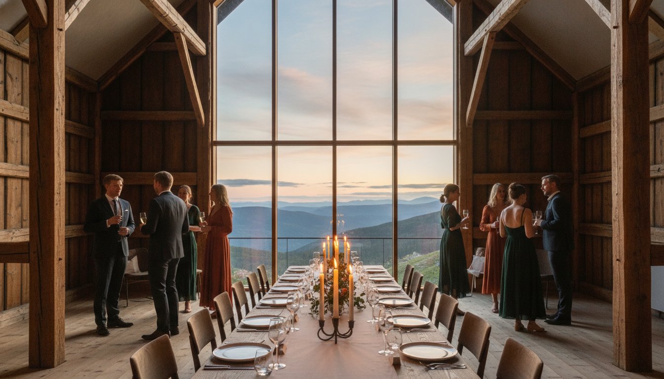 Selskapslokale på fjellet: En guide til unike feiringer i historiske omgivelser
