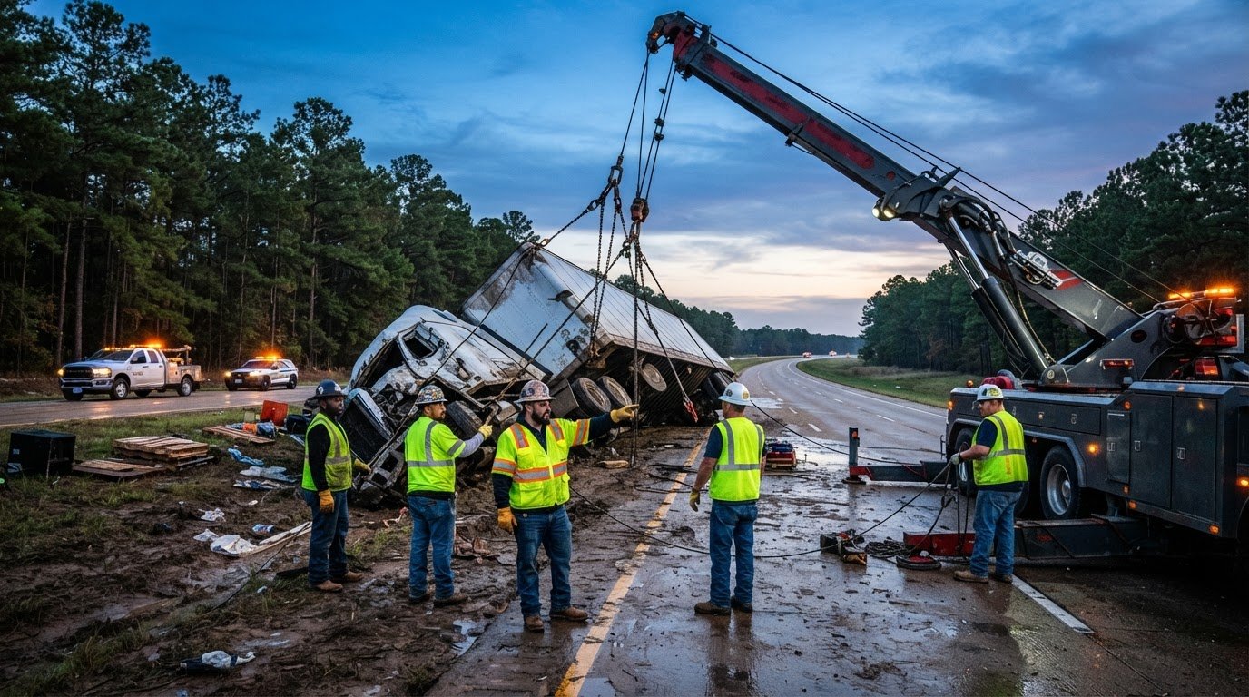 Semi Truck Accident Recovery Texas: Fleet Protocol and Heavy Rigging Guide