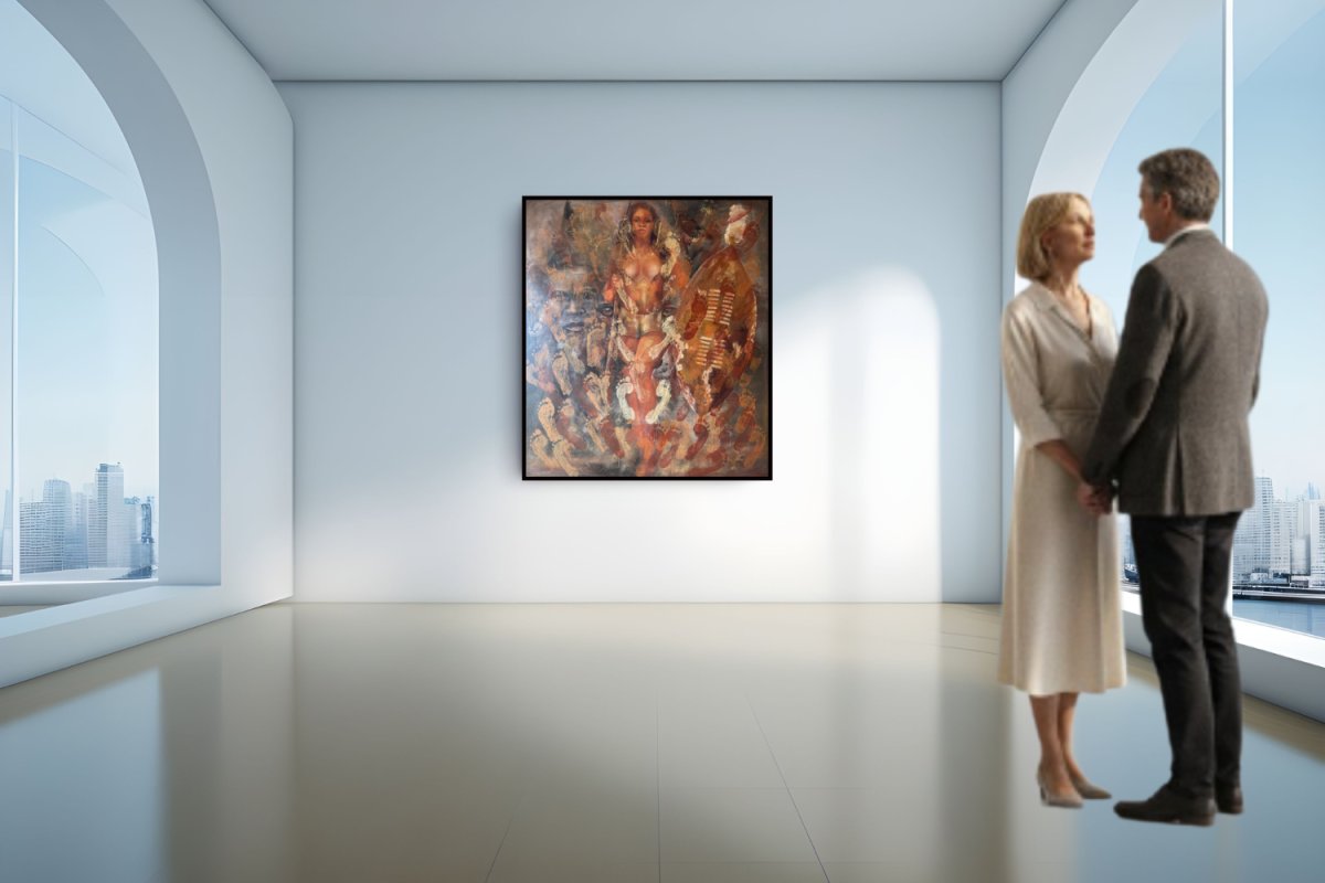Size 160x140cm - Oil on Canvas - Keith Zenda