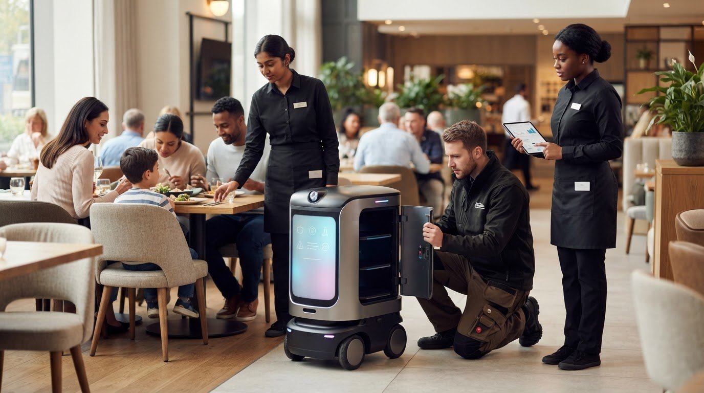Service robot breakdown response and repair times