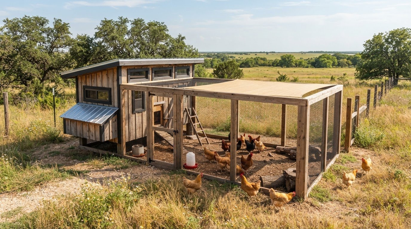 Shade Cloth for a Chicken Run in Texas: A Practical Guide