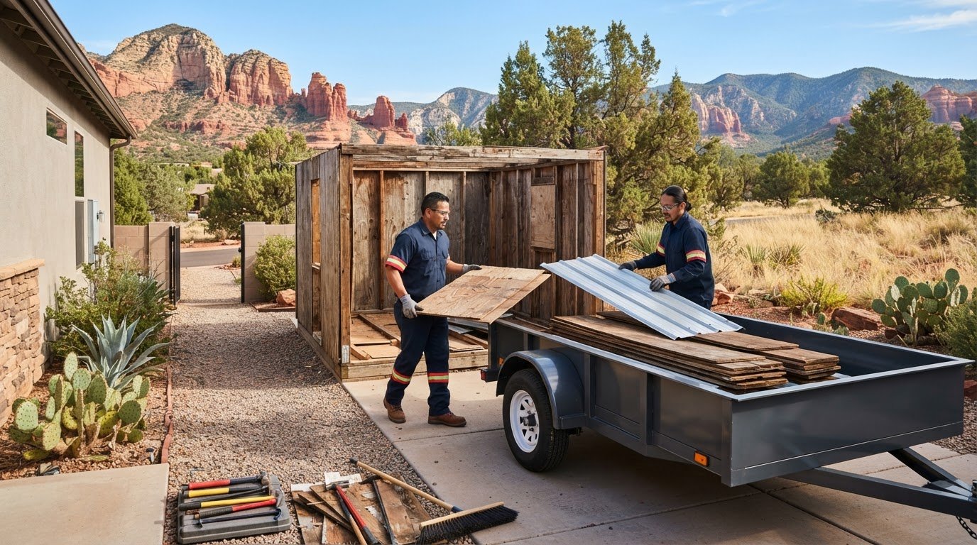 Shed Removal and Hauling in Central Arizona: A Practical Guide
