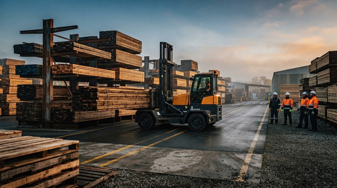 Sideloader for Timber Yard: Finding the Right Handling Solution