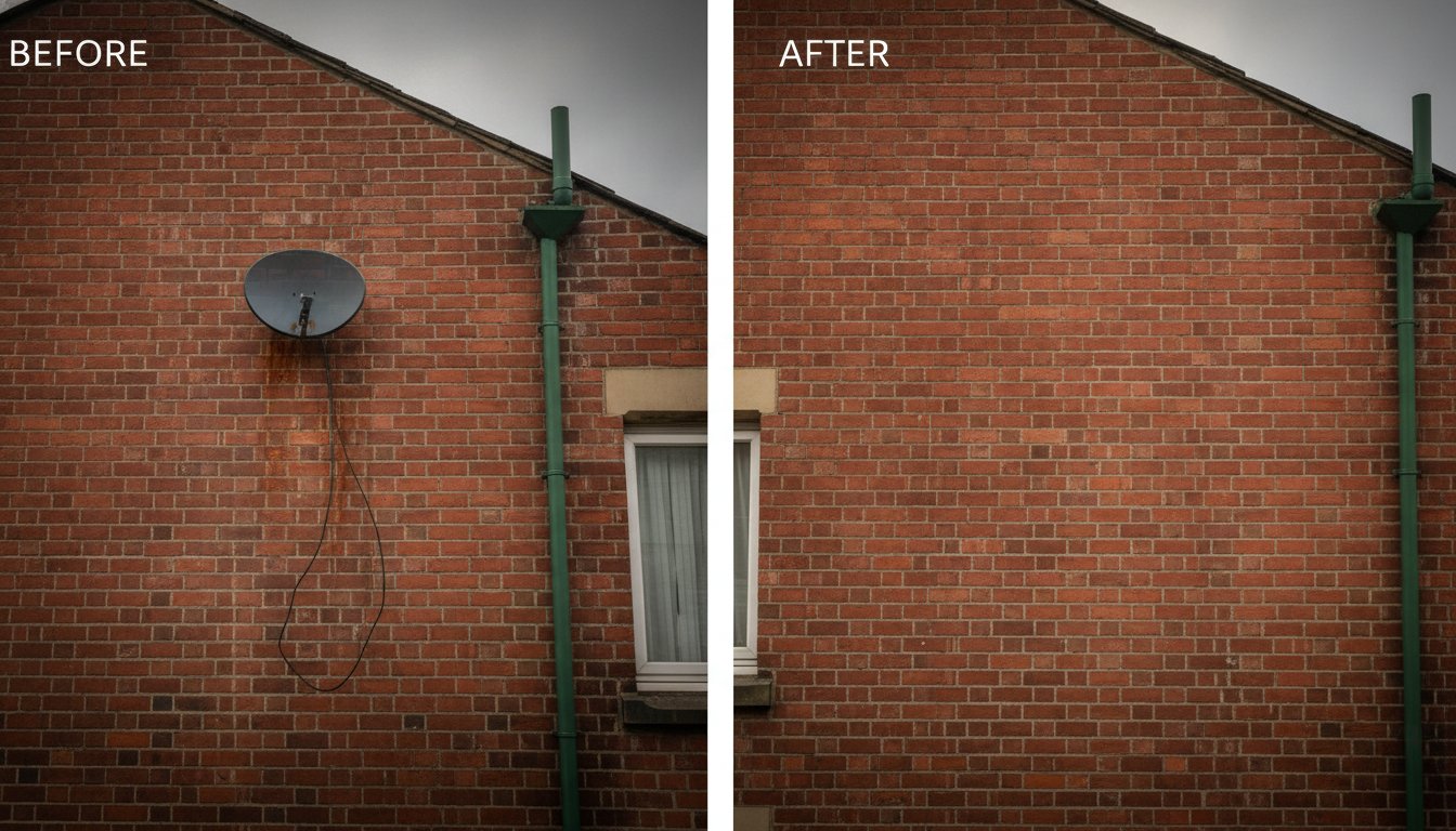 Sky Dish Removal in Manchester: The Complete Guide to Reclaiming Your Home’s Exterior