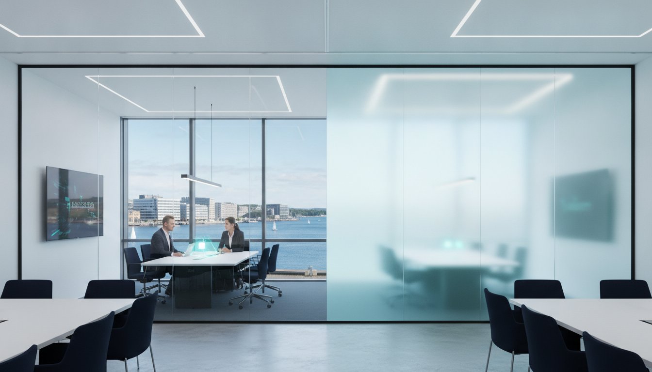 Smart glas film: Den komplette guiden til dynamisk innsynsskjerming (2026)