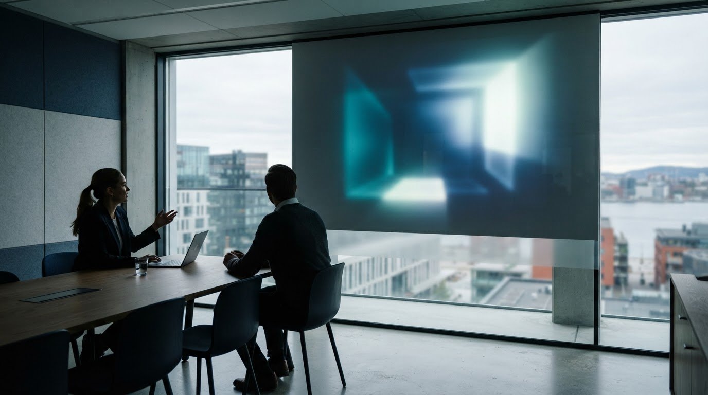 Smartfilm som lerret: Forvandle glassflater til dynamiske projeksjonsskjermer