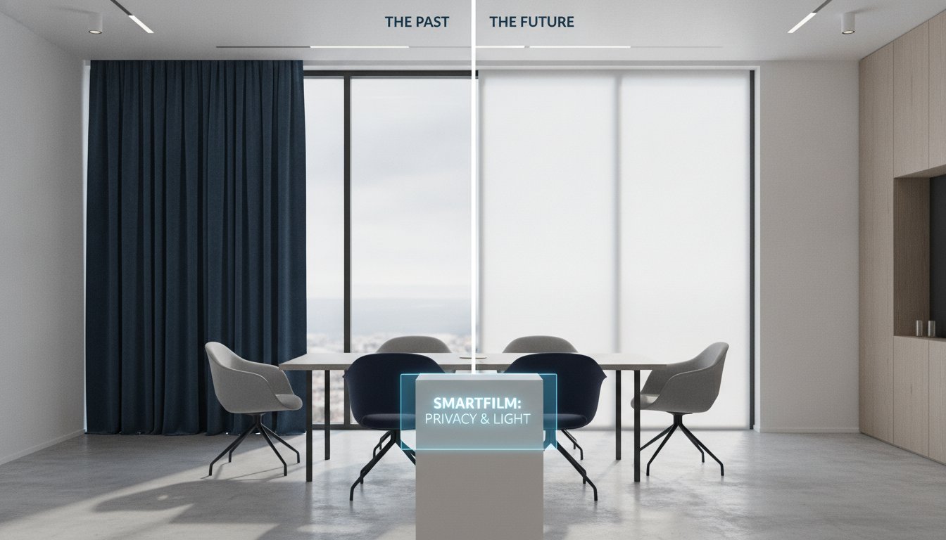 Smartfilm vs. gardiner: Hvorfor tradisjonell skjerming taper i 2026