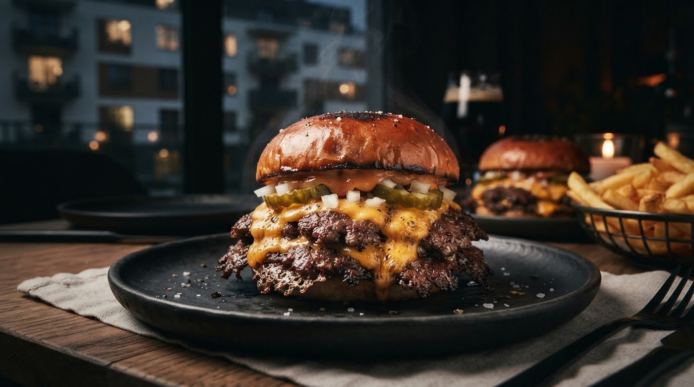 Smash burger w Warszawie: spróbuj GRILL LAB w Wilanowie