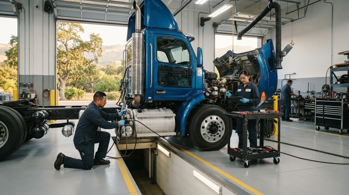 Smog Check for Heavy Vehicles: California Requirements and Local Testing