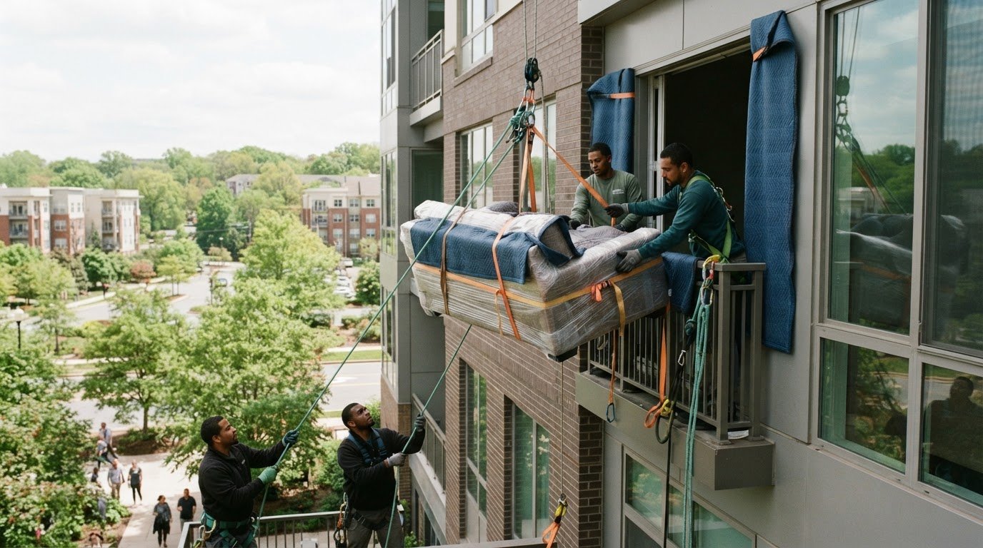 Sofa Hoisting in Reston for Oversized Furniture
