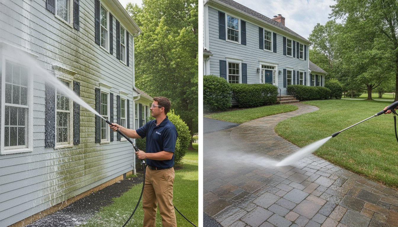 Soft Wash vs. Pressure Wash Cost in Bucks County: 2026 Homeowner’s Guide