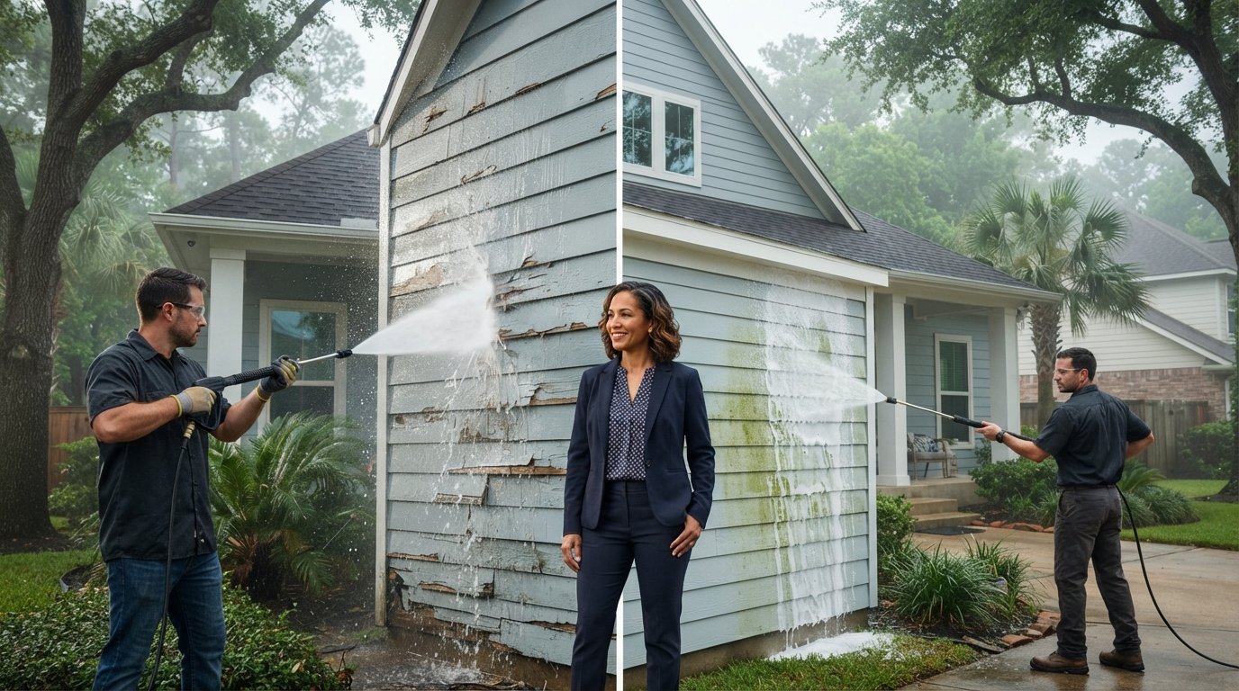 Soft Wash vs. Pressure Wash: Protecting Your Home's Siding