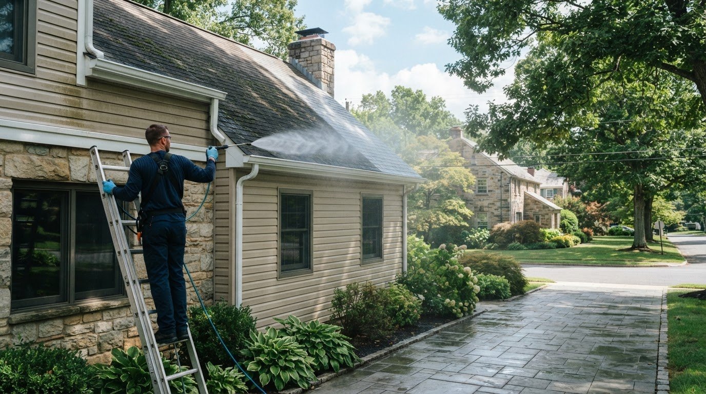 Softwashing Near Me in Bucks County, PA: What to Expect