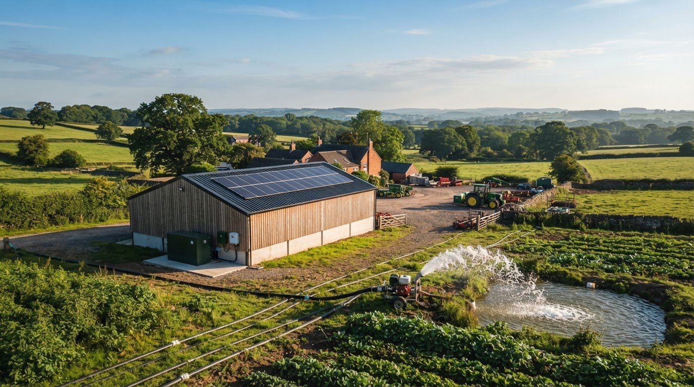 Solar Panels for Staffordshire Farms: Irrigation Guide