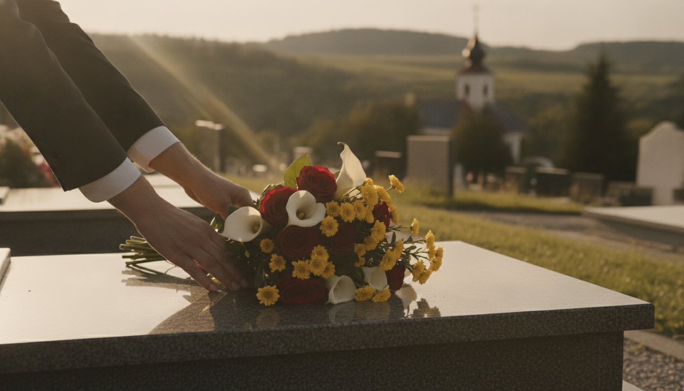 Spomienková kytica na hrob s doručením: Dôstojná pamiatka bez ohľadu na vzdialenosť