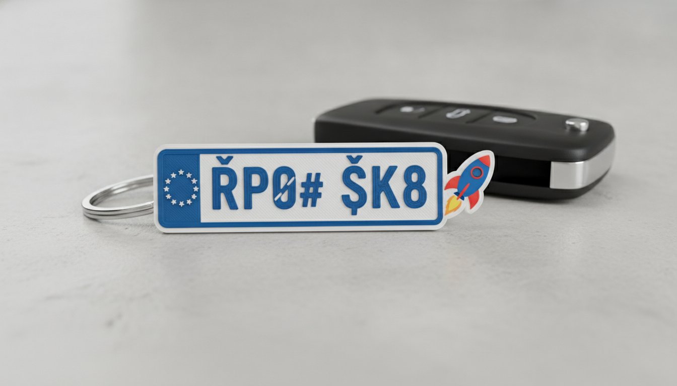 SPZ klíčenka na míru: Kompletní průvodce nejlepším dárkem pro řidiče v roce 2026