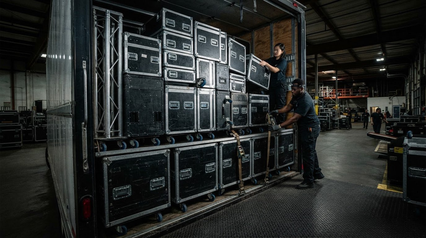 Stacking Cases in a Truck: Production Logistics Guide