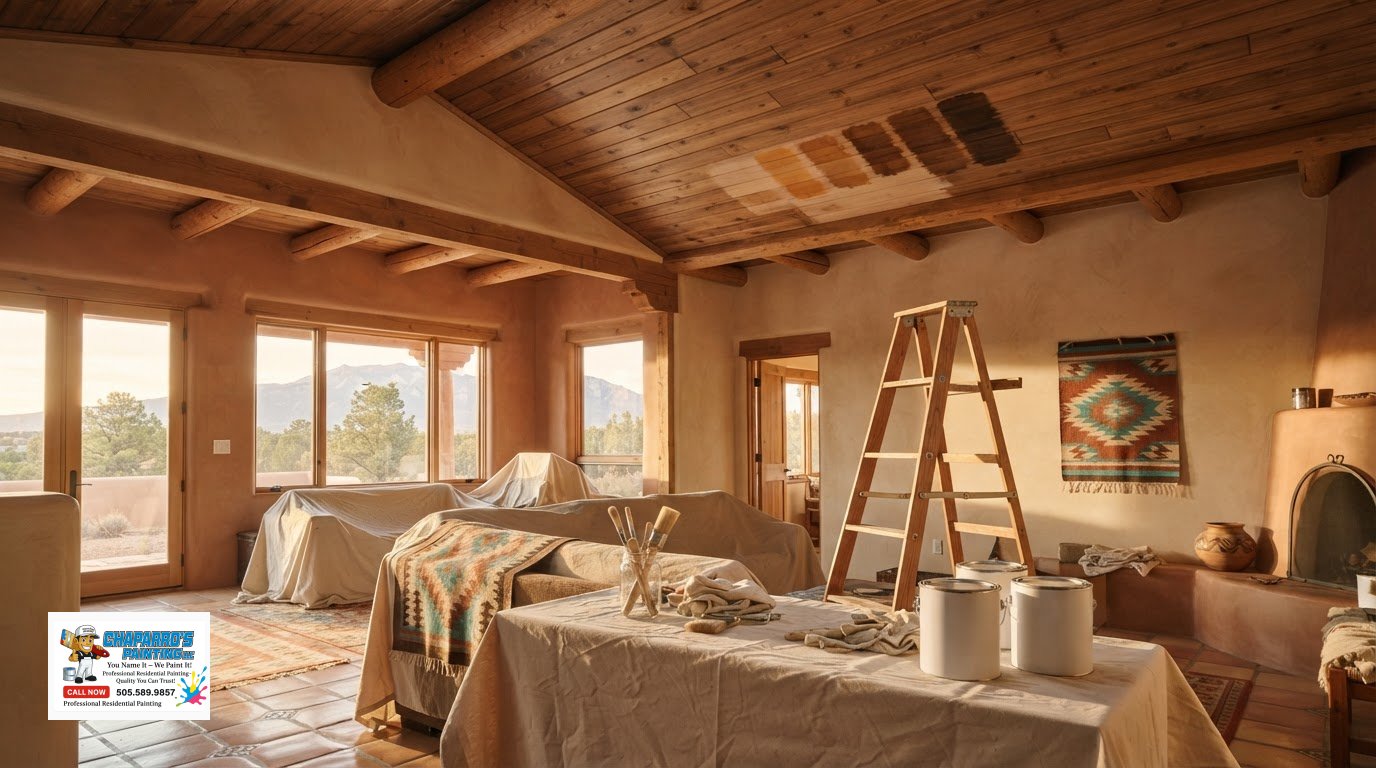Staining a Tongue-and-Groove Ceiling in Santa Fe: A Homeowner’s Guide